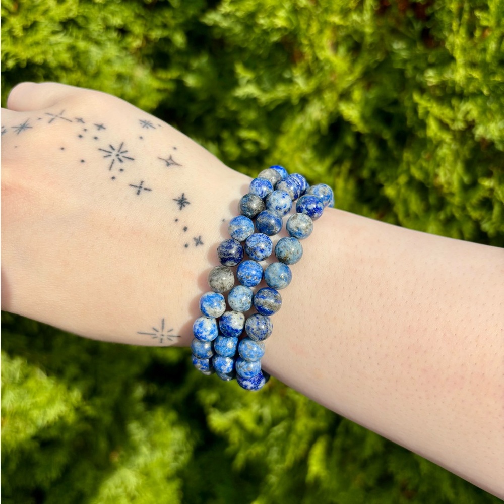 Handmade Lapis Lazuli Crystal Bracelet – Wisdom & Inner Power